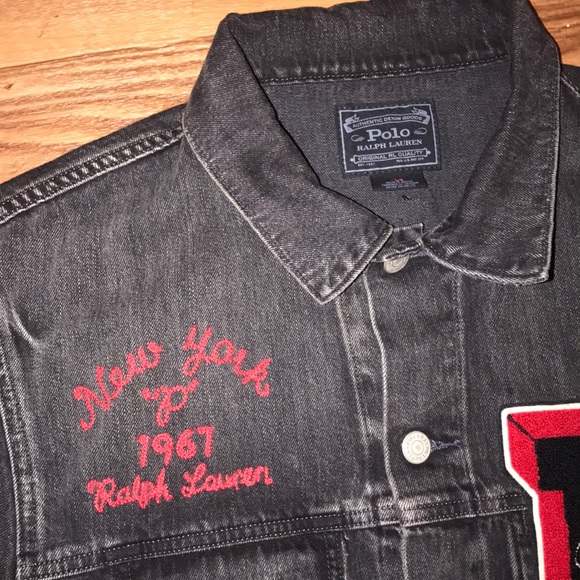 NWT POLO BY RALPH LAUREN BULLDOG VARSITY JACKET - Picture 7 of 8